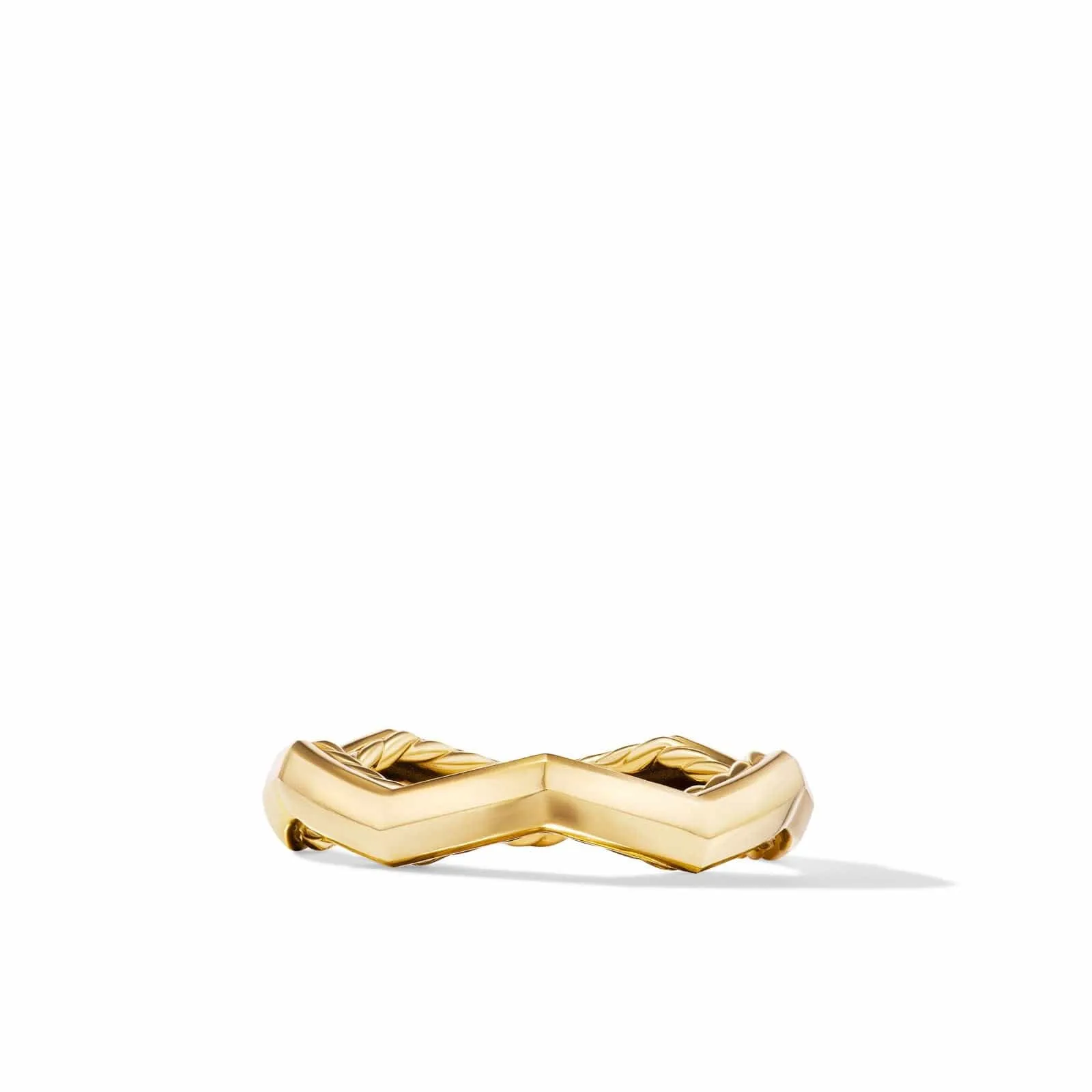 Zig Zag Stax Ring in 18K Yellow Gold, 3mm